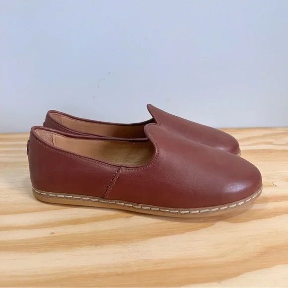 CHARIX  European Brand Brown Slip-On Loafers Classic Leather Flats Women’s 37 - Picture 4 of 8